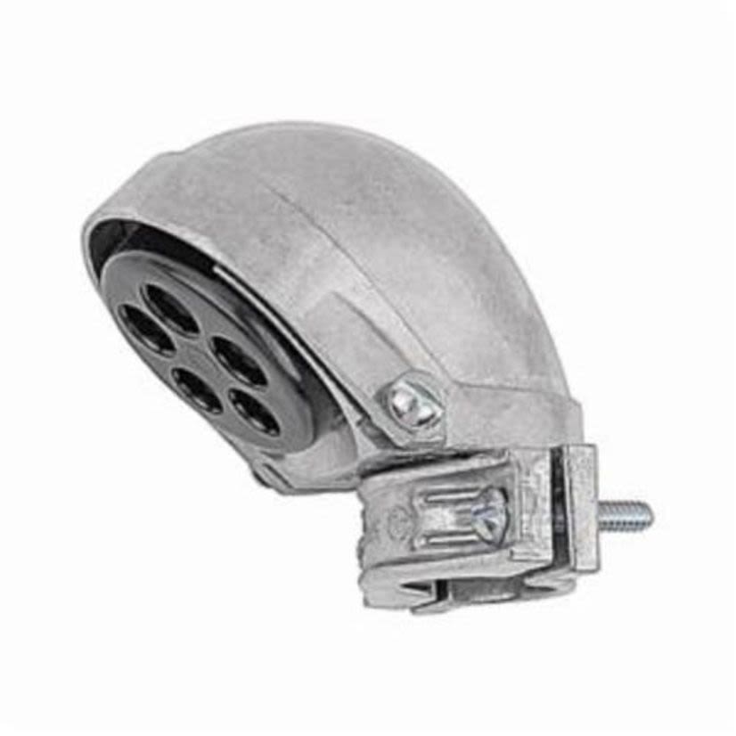 Steel City SH-106 Clamp-On Service Cable Cap, 2 in, (6) 3/4 in, 1 in, 7/32 in Hole, For Use With EMT/Rigid/IMC Conduits, Aluminum